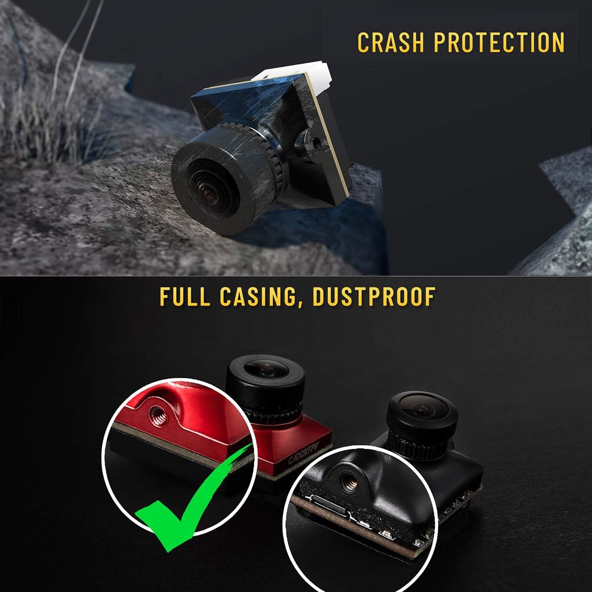 CADDX Micro FPV Camera Ratel 2 - đánh giá và giá Drone Racing Camera