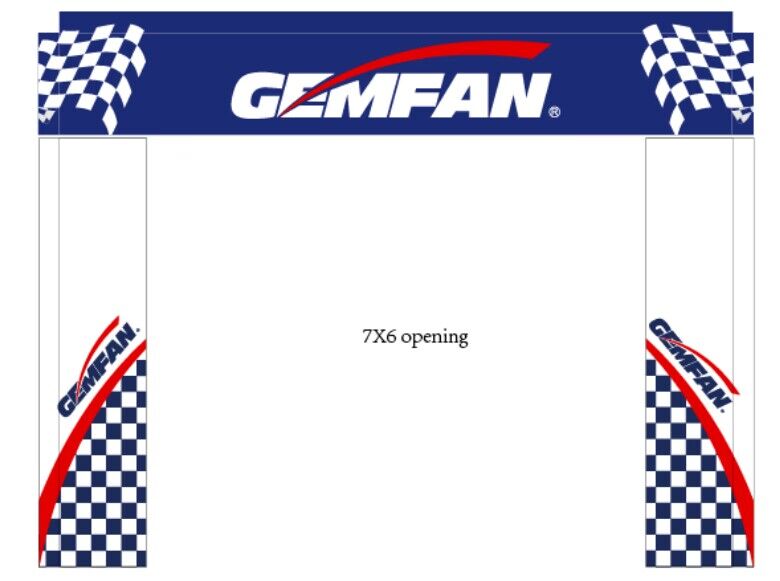 Gemfan 305*236CM 7X6FT FPV Rac - đánh giá và giá Drone Racing Gate